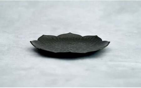 有田焼 flower plate 桔梗/漆黒 5枚セット 深海三龍堂 お皿 プレート 取り皿 ケーキ皿 パン皿 シンプル 食器 ay021