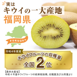 【2026年収穫分 先行予約!】〈ギフト〉福岡県ブランド！キウイフルーツ「博多甘うぃ」約1.4kg化粧箱入り【ほたるの里】_HA0943