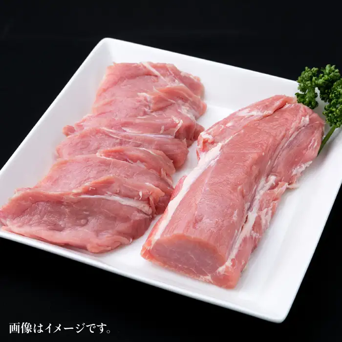 【全12回定期便】糸島産豚肉 ヒレ肉 ブロック 1kg （1本350g前後×3本） 糸島市/糸島ミートデリ工房[ACA235]