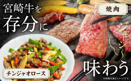 宮崎牛 モモ 焼肉 400g×1 宮崎県産 黒毛和牛 こま切れ 100g×1 合計500g 焼肉 赤身 牛肉