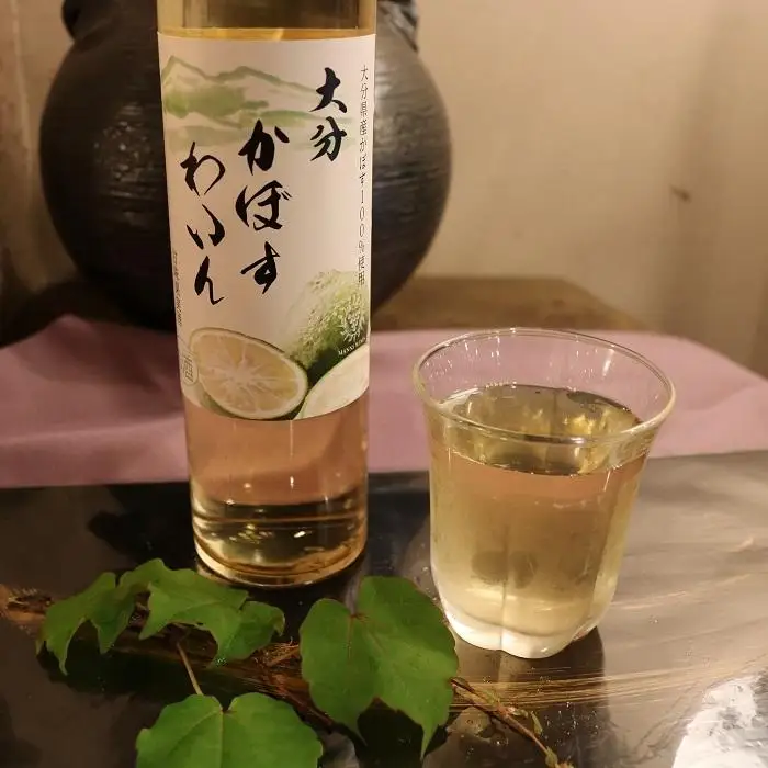 ゆふいん角打屋おすすめのかぼすのお酒飲み比べ　かぼすのお酒500ml大分かぼすワイン500ml