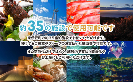 迷ったらコレ！　ひがしいず　満喫　宿泊　補助券　（1万5千円分）D001／静岡県　東伊豆町