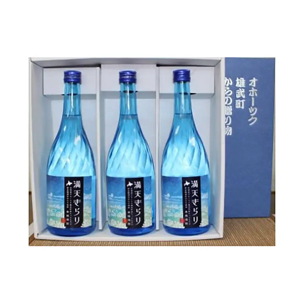 北海道雄武町産　韃靼そば焼酎「満天きらり」(720ml×3)【04114】