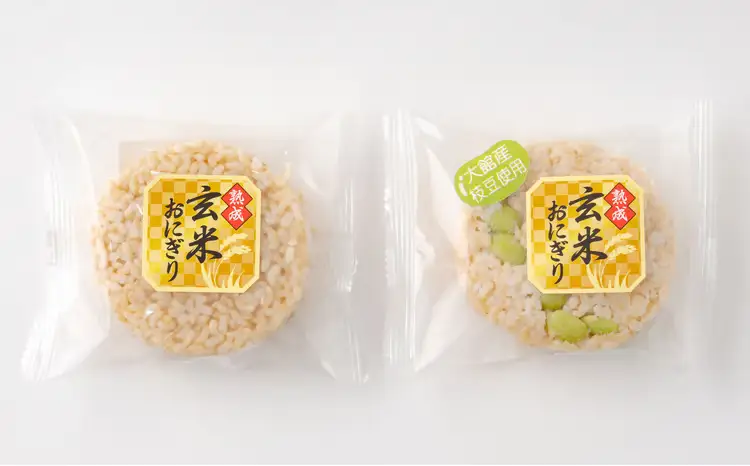 35P5703 熟成玄米おにぎり・大館産枝豆入（10個）【 E＆TAMAGO】