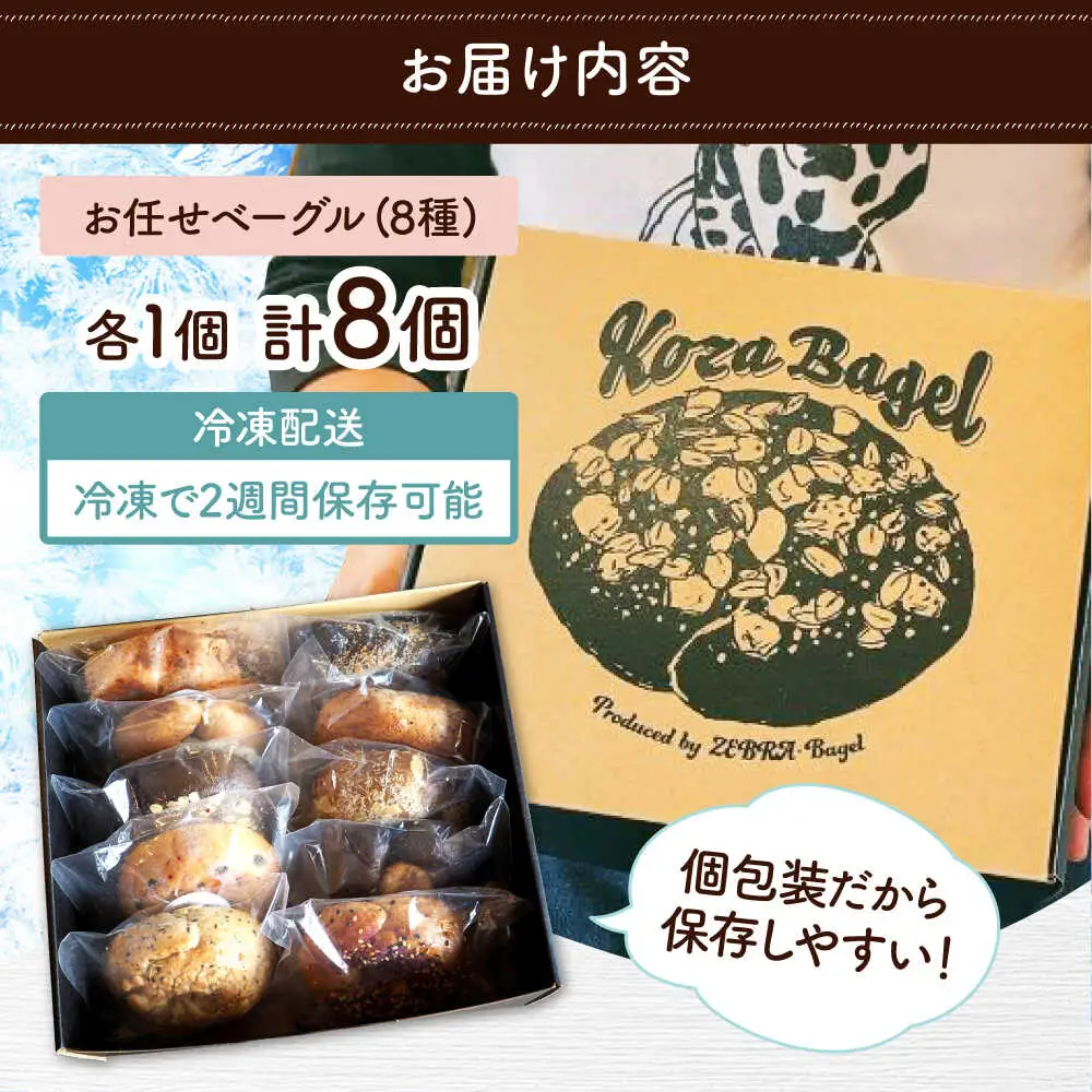 おまかせベーグル 8種 おすすめ 罪深ベーグル BCAE002