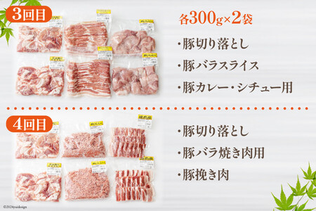 6回 定期便 豚肉 鶏肉 お料理 セット 計 10.8kg