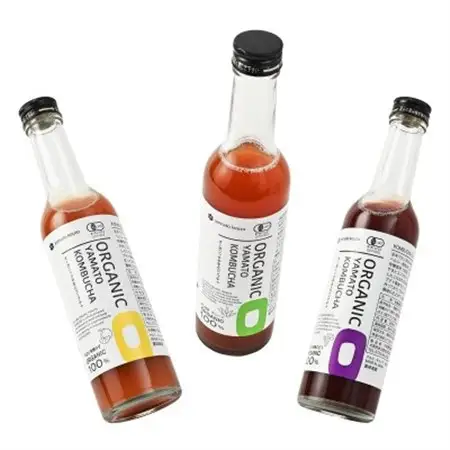 砂糖を使わず「アガベ」で発酵させた3種のオーガニック(有機)コンブチャ　(280ml×24本)【1312546】