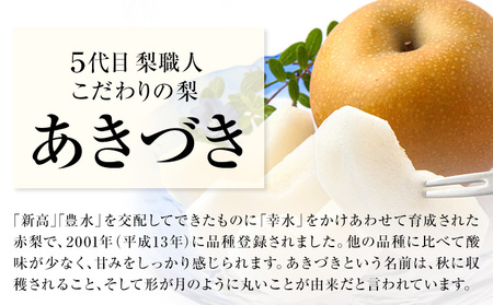 あきづき梨 5㎏ 福岡農園 梨 夏