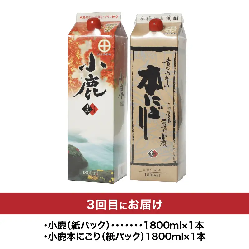 1406-1  【 全4回 定期便 】焼酎 紙パック 飲み比べ KN031-T03 酒 焼酎