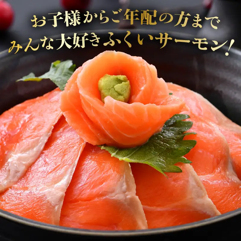 【3ヶ月連続お届け】ふくいサーモン 600g (刺身用) 真空冷凍 100g×6パック×3回【サーモン 鮭 刺身 サケ 小分け 生食 国産】 [F-6203]