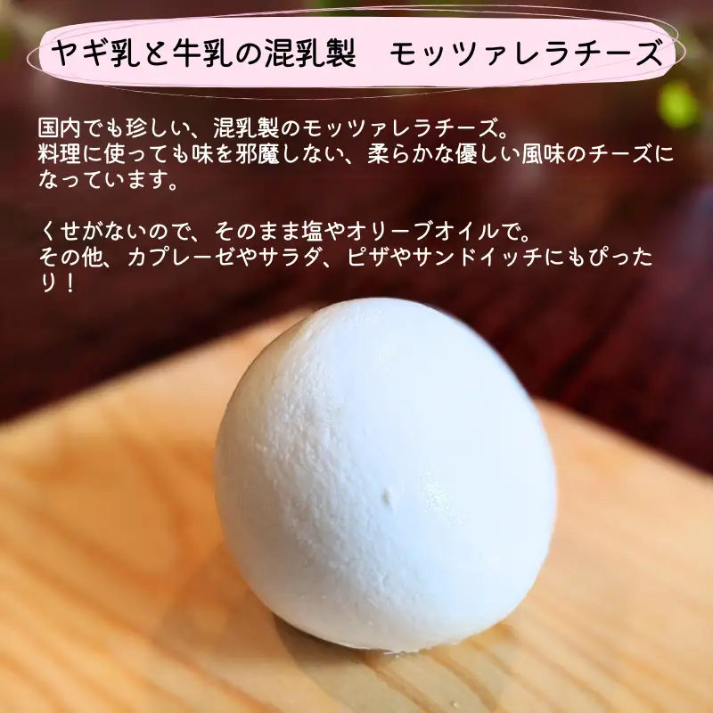 【限定：5月～10月発送・ヤギ乳と牛乳使用】烏骨鶏の卵 (6個) モッツァレラチーズ (約100g×3)