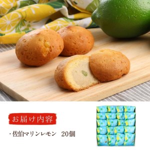 月うさぎの佐伯マリンレモン (計20個) レモン レモンケーキ スイーツ スウィーツ 菓子 焼き菓子 洋菓子 おやつ セット 個装 大分県 佐伯市【ER004】【古川製菓】