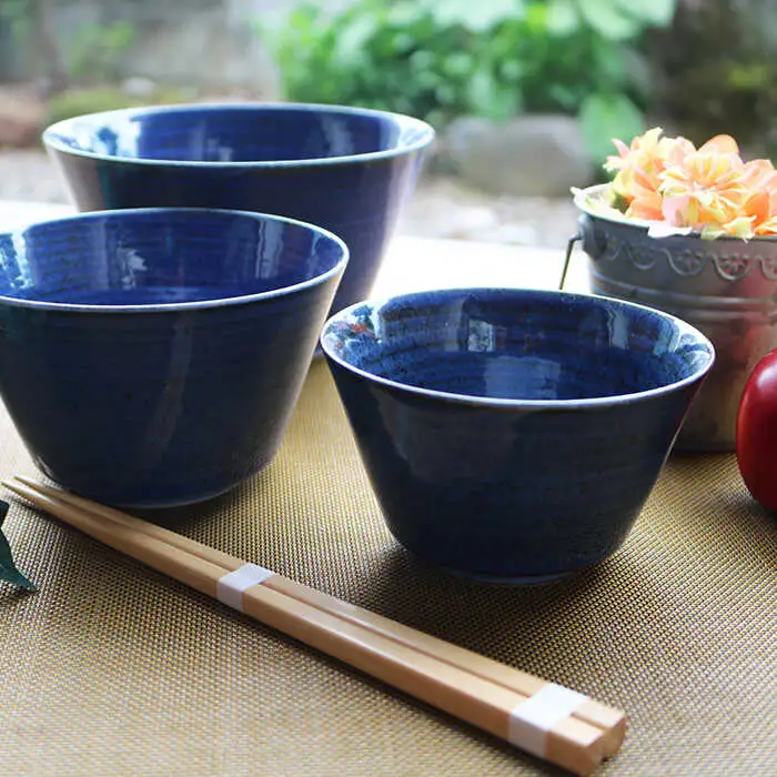 【波佐見焼】藍巻 スタイルボール ボウル （いれこ） 3点セット 食器 皿 【協立陶器】 [TC41] 波佐見焼
