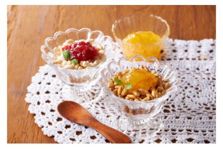 こだわりの手づくりポン菓子「米乃花」　玄米Bセット ／ お菓子 離宮の水 名水 大阪府 特産品 No.072