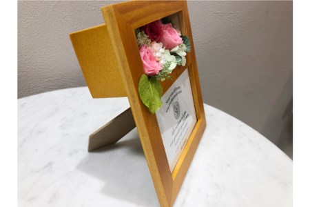 プリザーブドフラワー 写真立て 20×22×14cm 花