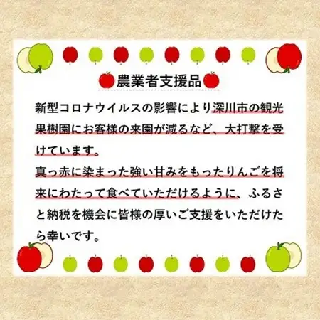 【令和8年産先行受付】北海道深川市産りんご(つがる)5kg【ふるさと納税】【配送不可地域：離島】【1298284】