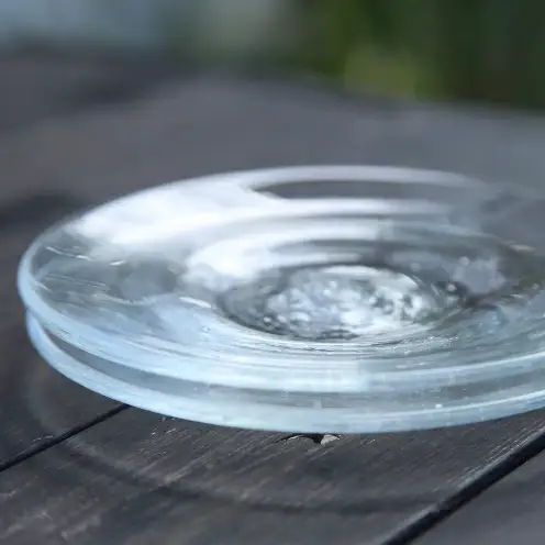 【琉球ガラス工房雫】水玉お皿（小・2枚セット）