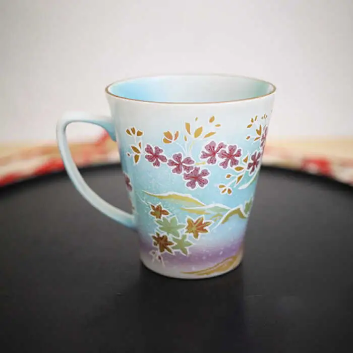 【波佐見焼】赤富士 あけぼのプレミアム マグカップ スカイブルー 食器 皿 【葉山窯】 [KF02] 波佐見焼 食器 敬老の日