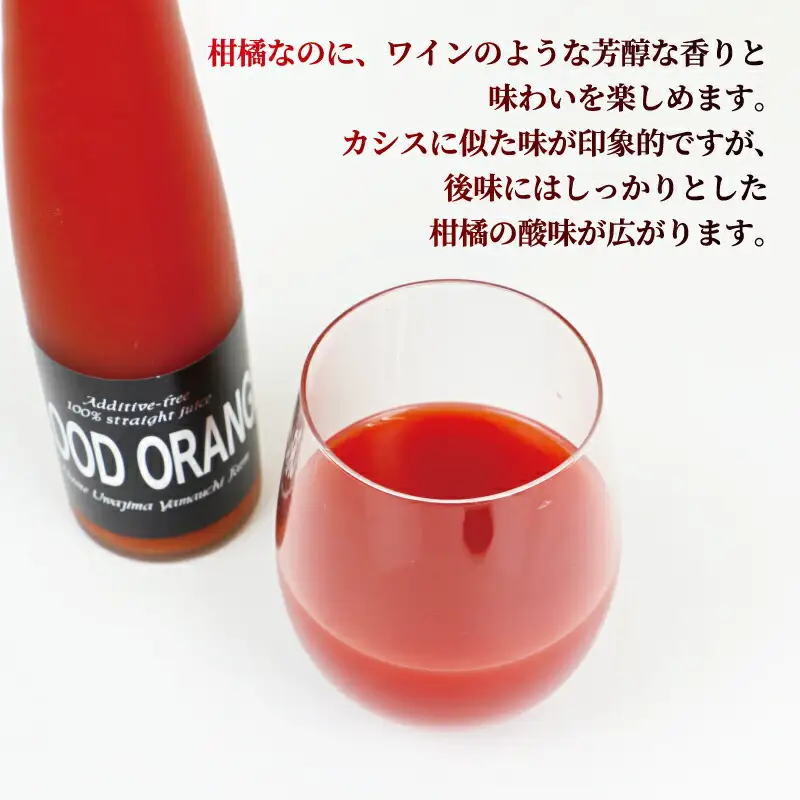 ブラッド オレンジジュース 370ml ×2本 YAMAUCHI FARM オレンジジュース H016-084001