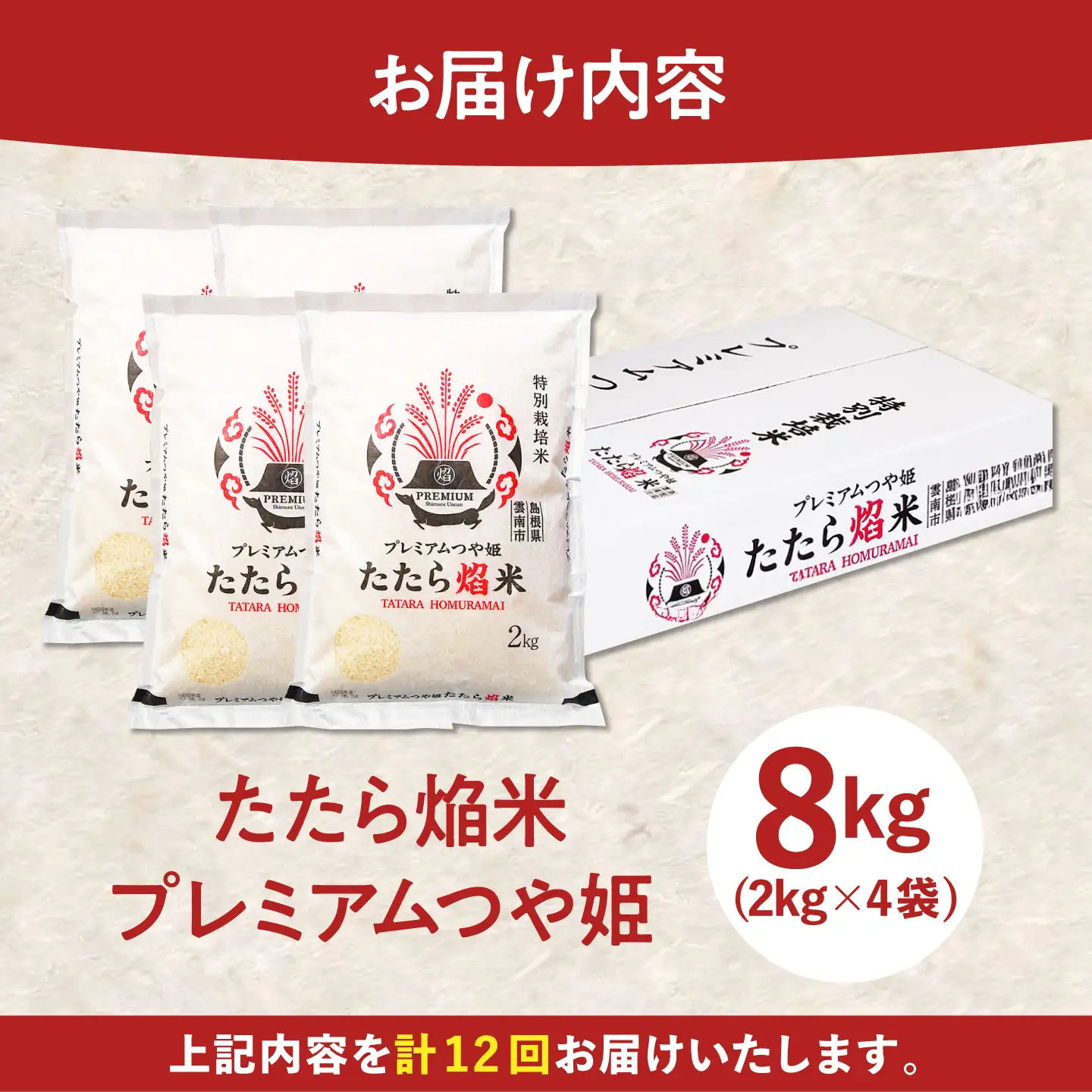 新米 【12回定期便】 プレミアムつや姫 8kg 新米 [AIBR010-r8]