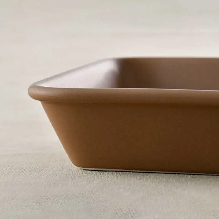 【波佐見焼】オーブンウェア 長角トレー 角皿 プレート ブラウン 食器 皿 【光春窯】 [XD62] 波佐見焼