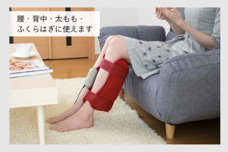 ホットシートマッサージャー HOT BEAT レッド (EM-2538R)