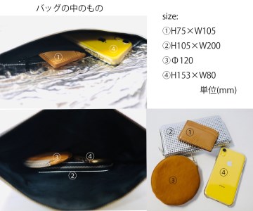 クラッチバッグ[ROXY] 伊 ROC PELLAM社のシープレザー使用(カラー：シルバー)_0034-004-T03-2