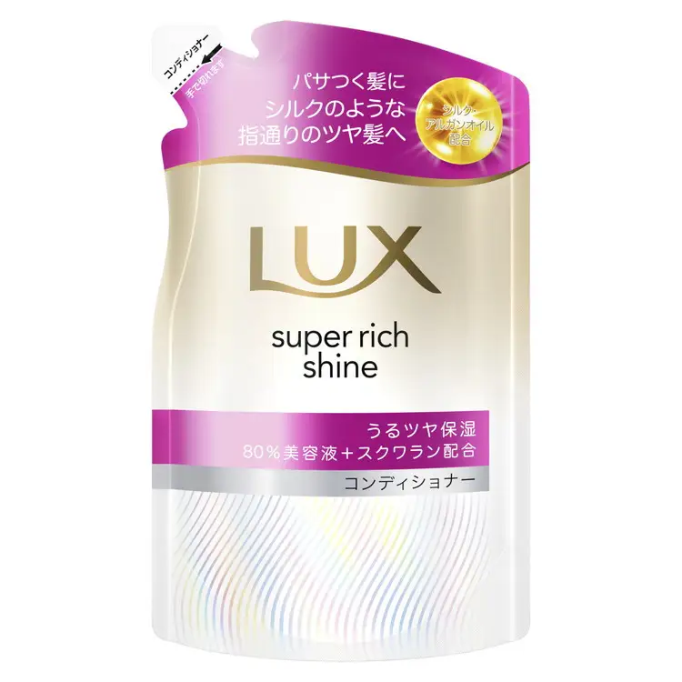ラックス スーパーリッチシャイン モイスチャー 保湿シャンプー/コンディショナー つめかえ用 280g 各6個 ※離島への配送不可｜ラックス