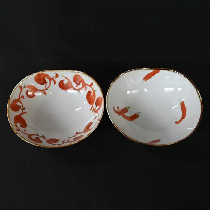 【波佐見焼】絵変り 楕円取鉢 小鉢 5点セット 食器 皿 【協立陶器】 [TC106] 波佐見焼