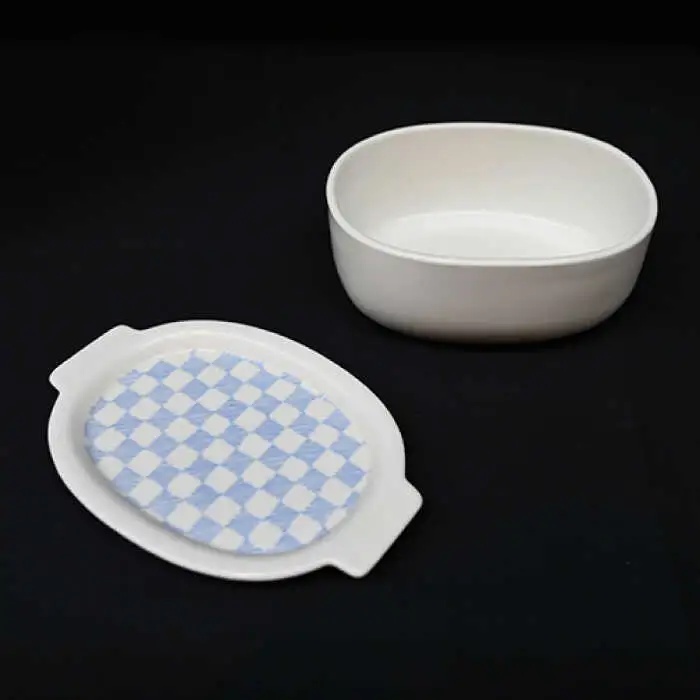 【波佐見焼】オーブンウェア グラタン皿 和市松青 3点セット 耐熱食器 オーブン可 食器 皿 【協立陶器】 [TC63] 波佐見焼