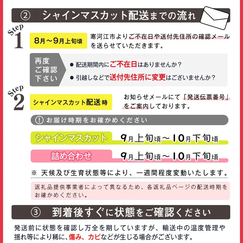 令和8年産 シャインマスカット 計1.2kg以上（ 2房 ） 2026年産 山形県産【2026年9月中旬頃から10月中旬頃発送予定】 ※配送不可 沖縄・離島　017-B-HK014