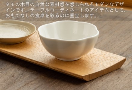 白木塗タモ 15.0盛皿 工芸品 伝統 