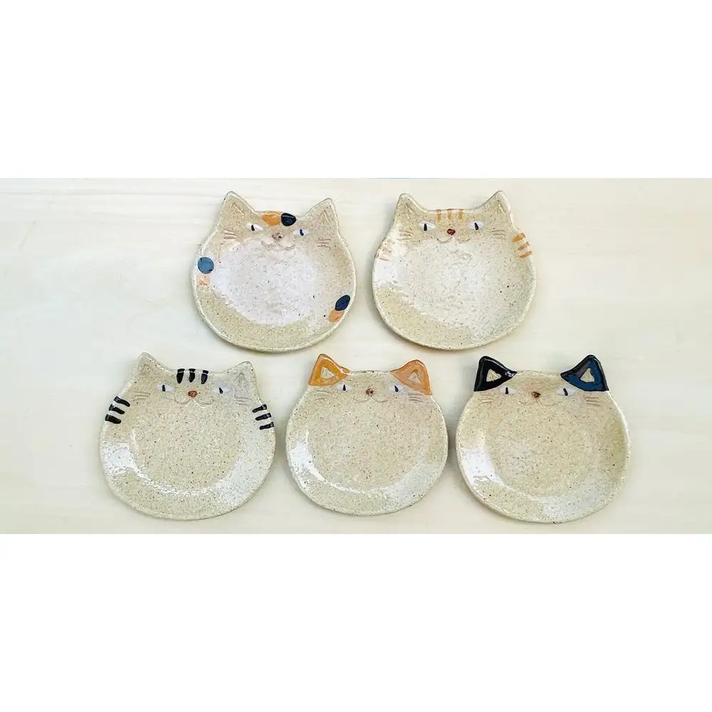 猫皿 スモールレギュラーサイズ 5枚セット【716】_HA0979