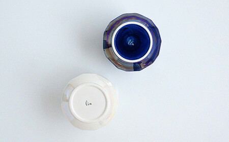 有田焼 麟 Lin NY+ ロックカップペア 抗菌コーティング 金照堂 bj014