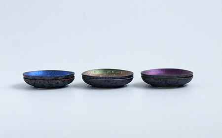 有田焼 麟 Lin 丸小皿 10cm 6色セット【金照堂】和食器 食器 うつわ 器 皿 豆皿 まめざら 菓子皿 デザート皿 6枚 セット 華やか おしゃれ カラフル bj045