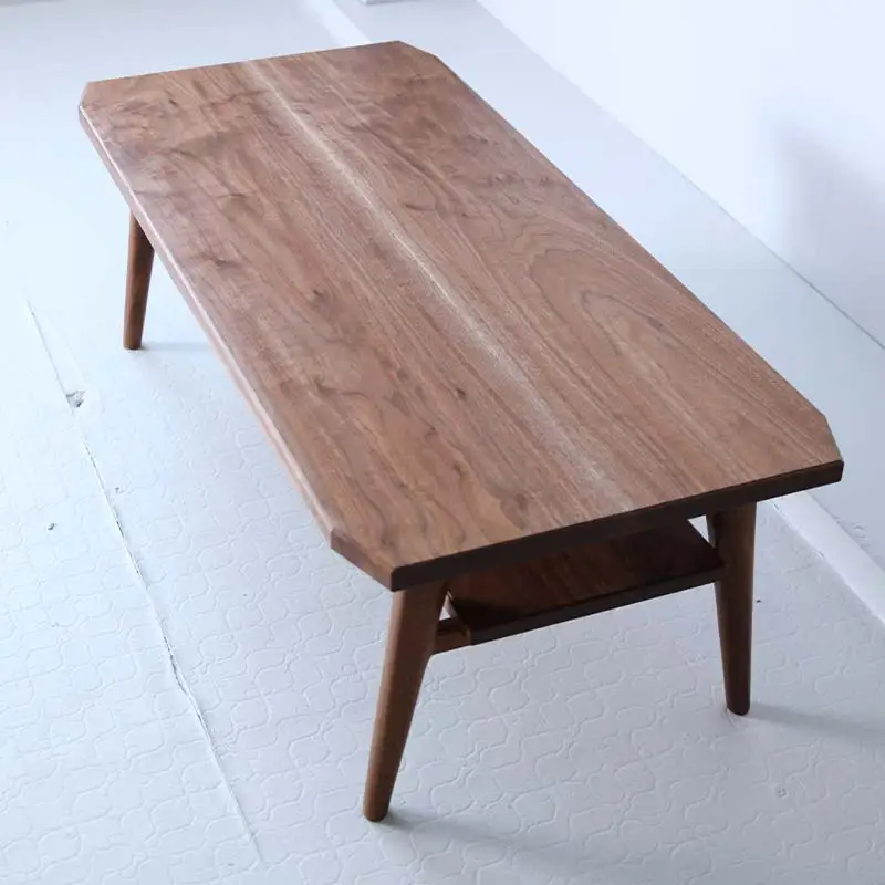 センターテーブル ウォールナット 北海道  MOOTH インテリア 手作り 家具職人 リビングテーブル　ローテーブル 家具 EB8-0043