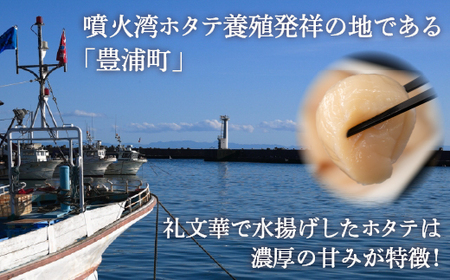 【決済から7日程度で発送】【禁輸に負けない】ホタテ 北海道 豊浦 噴火湾 礼文華 約500g 帆立 貝柱 2年貝
