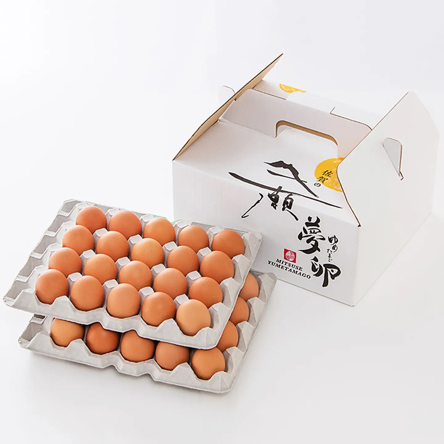 三瀬バウム2段BOXと壮健美卵40個入のセット：B300-002
