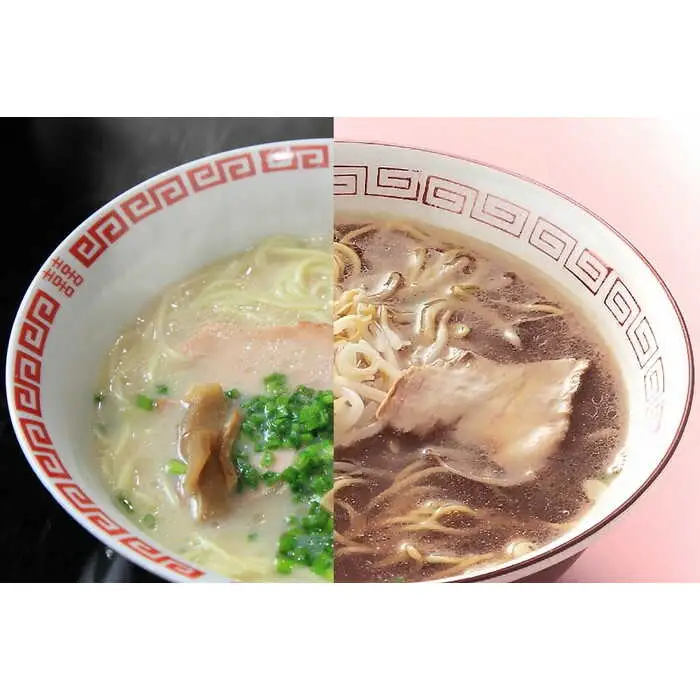  手延 豚骨 らーめん 30食・手延 あごだし らーめん 30食 詰合せ（合計 60食 ）/ ラーメン とんこつ 食べ比べ / 南島原市 / 川上製麺 [SCM006]