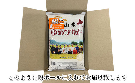 6ヵ月定期便 北海道産ゆめぴりか 20kg 無洗米 ゆめぴりか