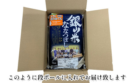 3ヵ月定期便 北海道産ななつぼし 5kg 無洗米 ななつぼし