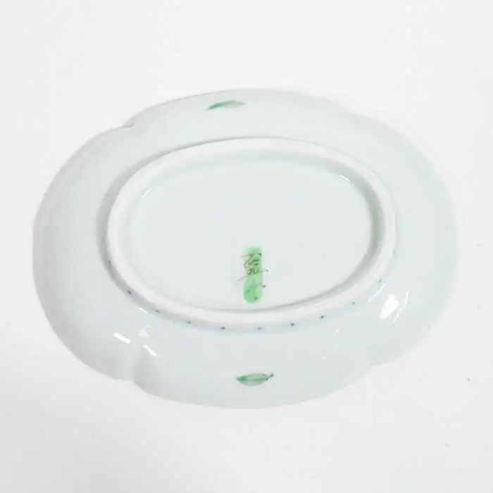 【波佐見焼】一つ花 木瓜型 小皿 ペアセット 食器 皿 【藍水】 [GB40]  波佐見焼