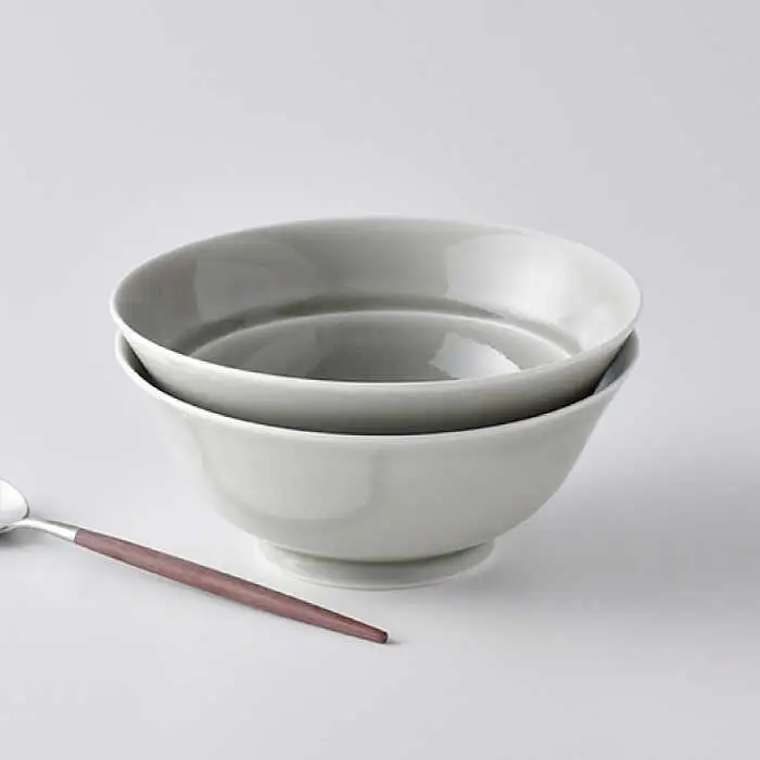 【波佐見焼】粋碗 どんぶり 茶碗 グレー ペアセット 食器 皿 【光春窯】 [XD66] 波佐見焼