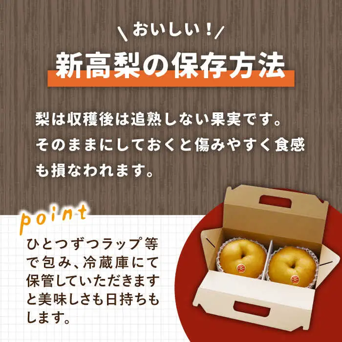 【2026年9月中旬?発送】【シャリッと食感がたまらない！】新高梨 2玉 / 梨 なし 南島原市 / ふるさと企画 [SBA007]