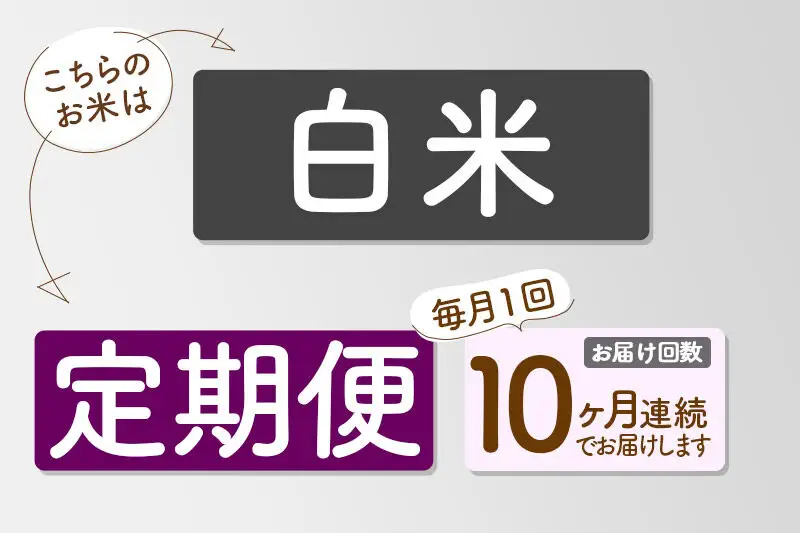 【R8年新米予約】 《10ヶ月定期便》【白米】あきたこまち 20kg (10kg×2袋) 秋田県三種町産 令和8年産 下岩川米