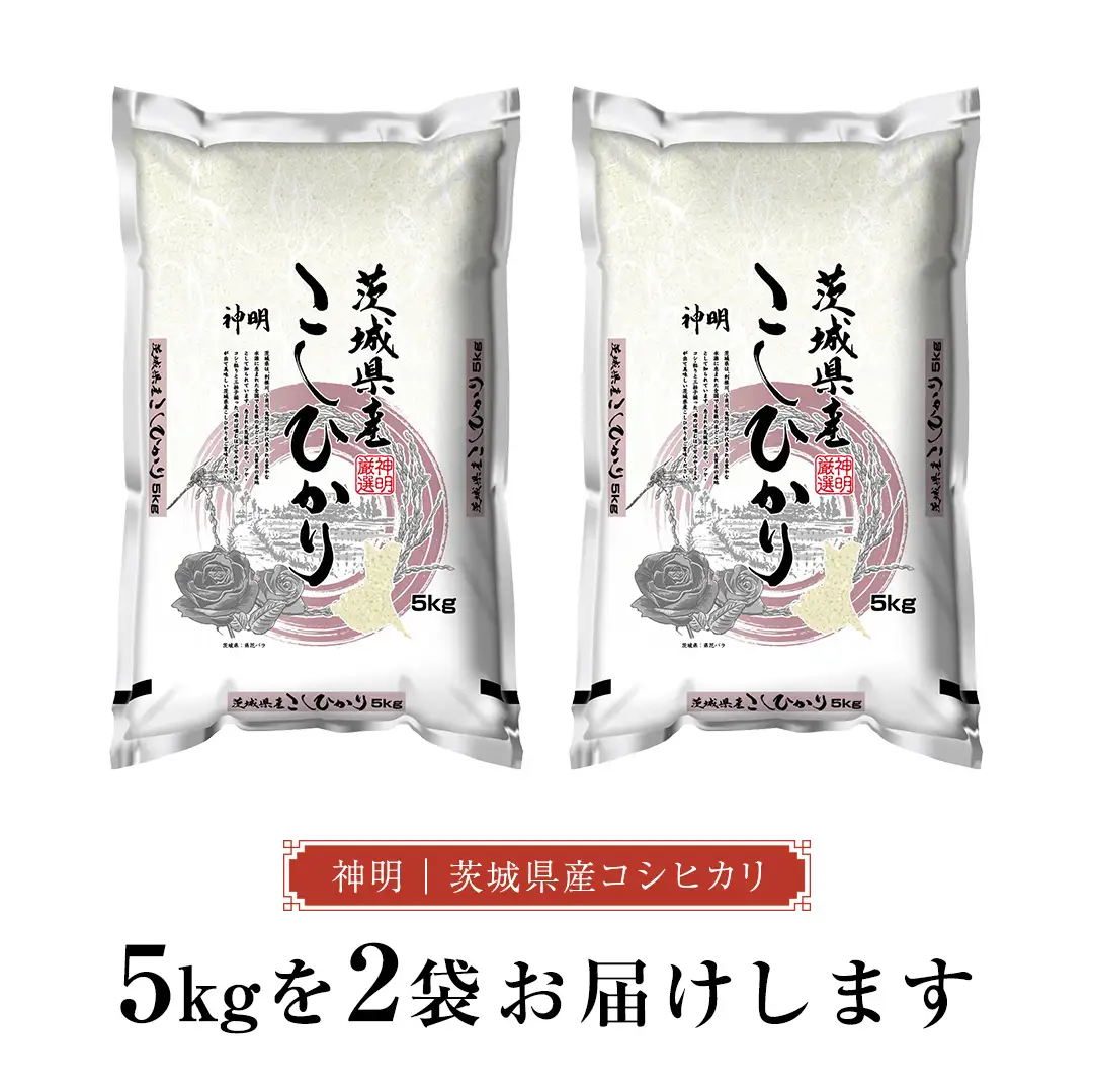 令和8年産 茨城 新米 こしひかり 10kg（5kg×2本） 国産 お米 米 コメ 白米 ライス ご飯 おいしい コシヒカリ