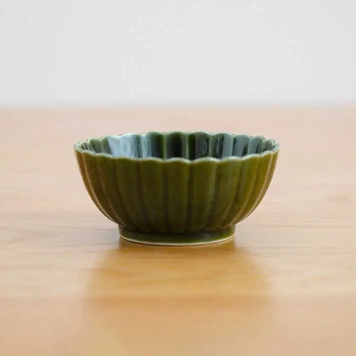 【波佐見焼】花しのぎ 丸小付 小鉢 （鶯茶・織部・藍） 3点セット 食器 皿 【団陶器】 [PB99] 波佐見焼