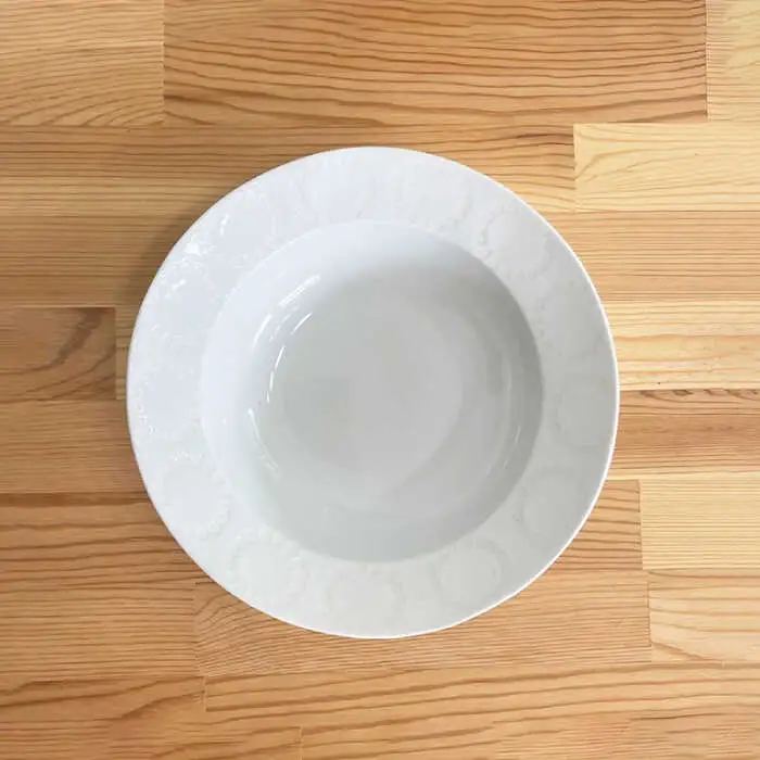 【波佐見焼】サークルリング ボウル 大・中 ホワイト 4点セット 食器 皿 【陶芸ゆたか】 [VA108]  波佐見焼