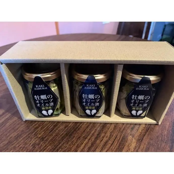 【予約受付】無添加 能登牡蠣と木桶仕込み醤油のオイル漬（100g×3本） かき カキ 海鮮珍味 おつまみ ご飯のお供 浜焼酒場侍