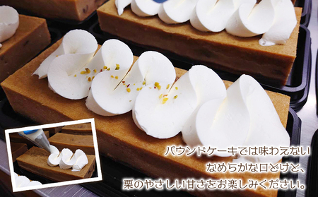 ＜和栗のテリーヌ（1個）＞ 栗 くり お菓子 洋菓子 マロン ケーキ スイーツ デザート お取り寄せ 特産品 メニークエスト 愛媛県 西予市【冷凍】『3か月以内に順次出荷』SMQ0009